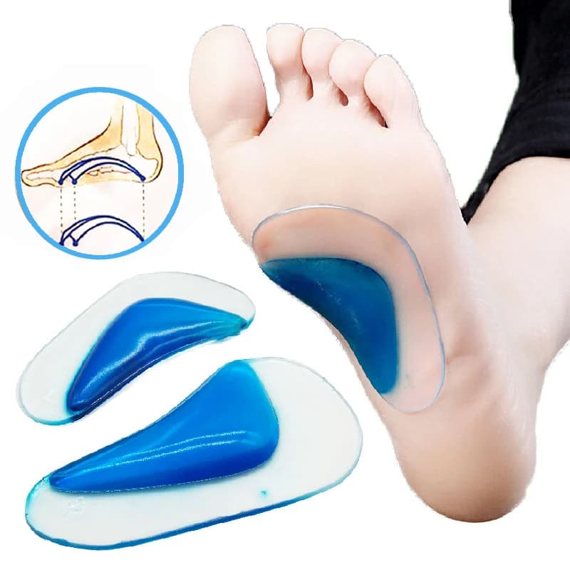 Semelle anti douleur orthopédique confortable en silicone