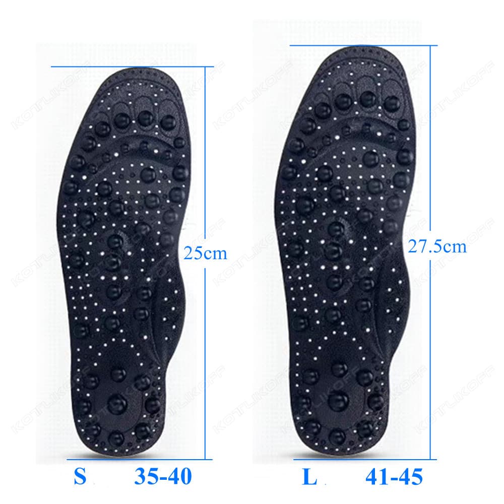 Semelles de massage magnétique d’acupression