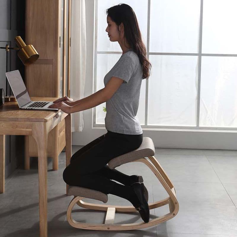 Tabouret ergonomique bureau bois – assise correcte et confort prolongé
