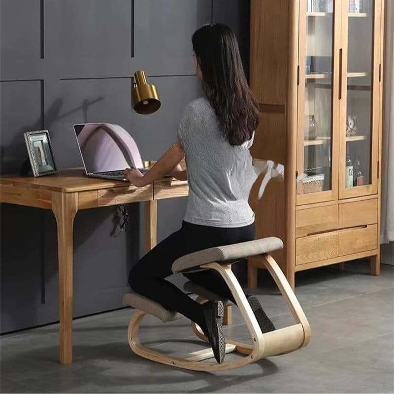 Tabouret ergonomique bureau bois – assise correcte et confort prolongé
