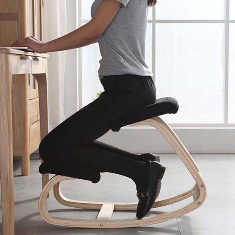 Tabouret ergonomique bureau bois – assise correcte et confort prolongé