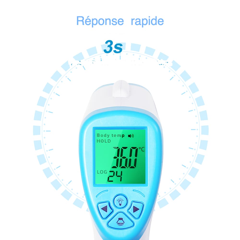 Thermomètre frontal électronique à infrarouge sans contact