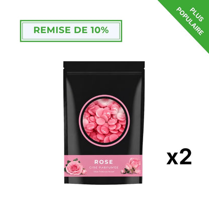 Cire spéciale peau sensible parfum Rose 200g