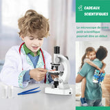 Microscope éducatif HD 100 à 4800x pour enfant
