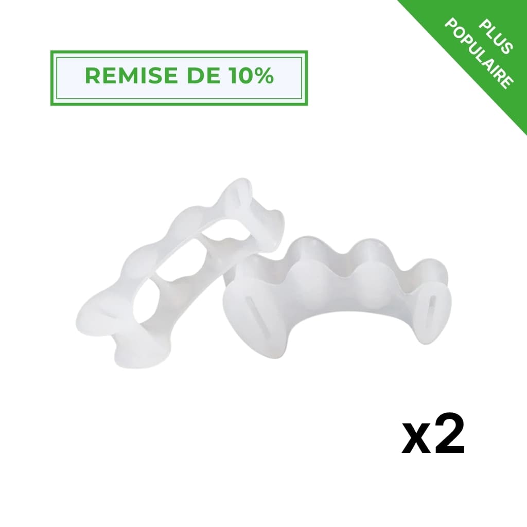 Séparateur d’orteils en silicone confortable