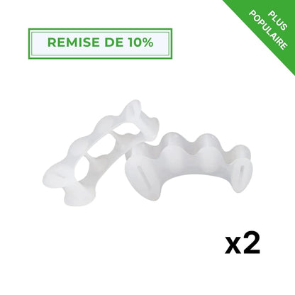 Séparateur d’orteils en silicone confortable
