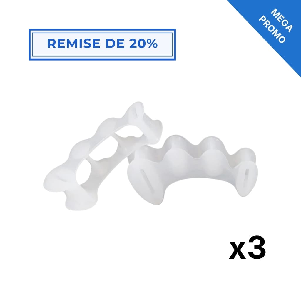 Séparateur d’orteils en silicone confortable