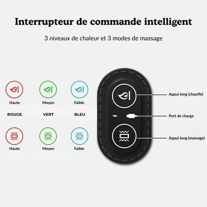Appareil massage pour cervicales avec chauffage et vibrations