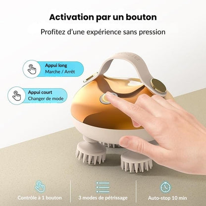 Appareil de massage électrique pour cuir chevelu