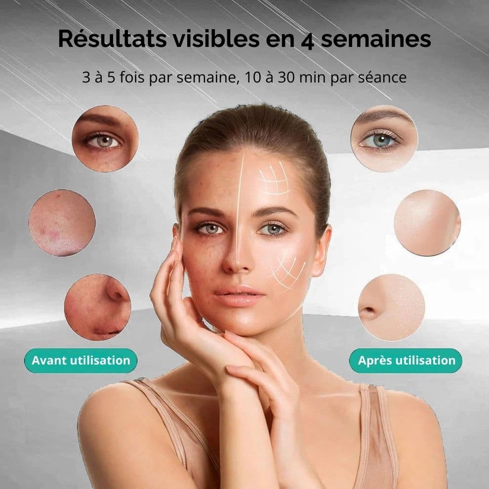 Masque LED visage beauté et anti-âge Glowvia
