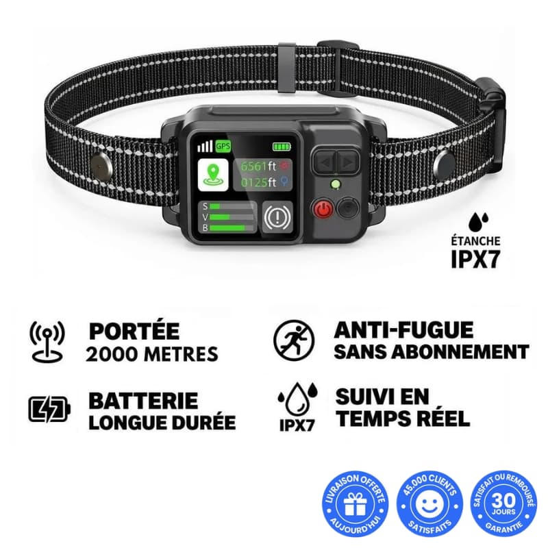 Le 1er Collier Anti-Fugue GPS SANS ABONNEMENT