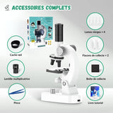 Microscope éducatif HD 100 à 4800x pour enfant
