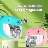 Appareil photo instantané enfant Maxizoom avec impression thermique et fonction vidéo dessin