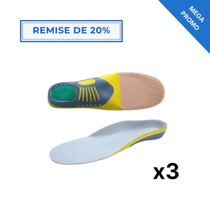 Semelles ergonomiques anti-douleur absorptives – confort quotidien pieds