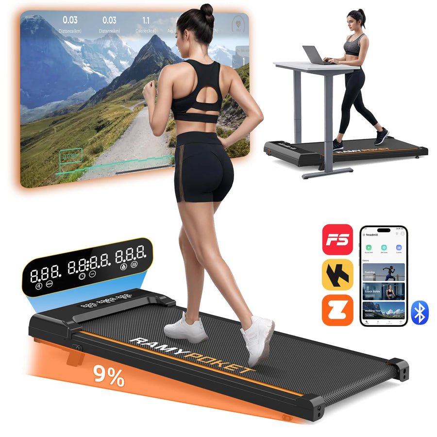 Tapis de Course Pliable Walking Pad X9 Noir – Inclinaison 9%