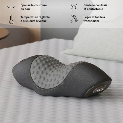 Appareil massage pour cervicales avec chauffage et vibrations