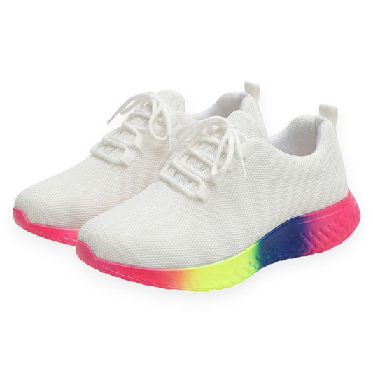 Baskets orthopédiques femme avec semelles multicolores