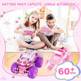 Voiture télécommandée 4X4 Coccinelle rose