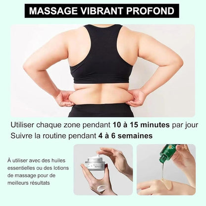 Brosse de massage anti-cellulite rotative à vibrations