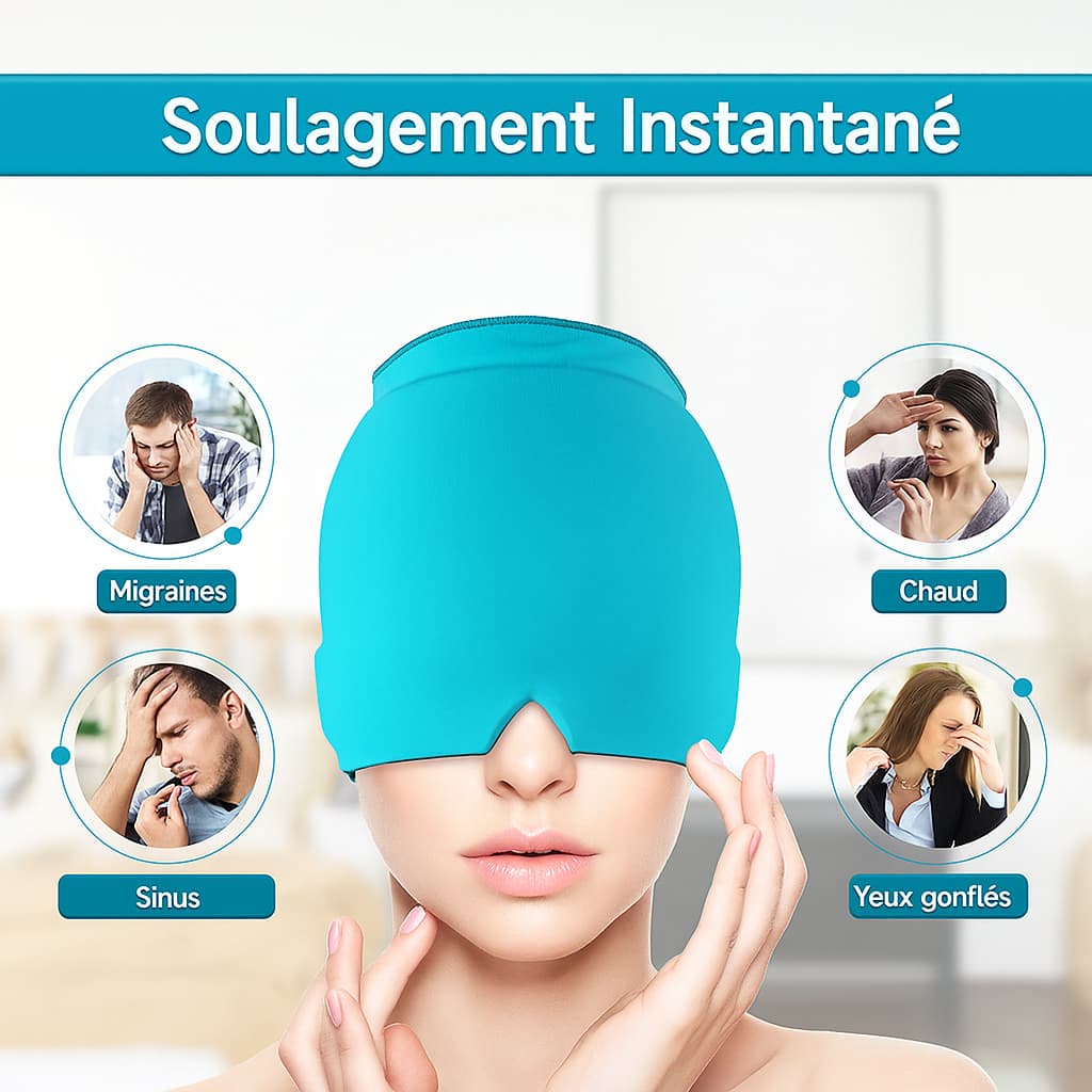 Bonnet anti migraine pour soulager rapidement les maux de tête