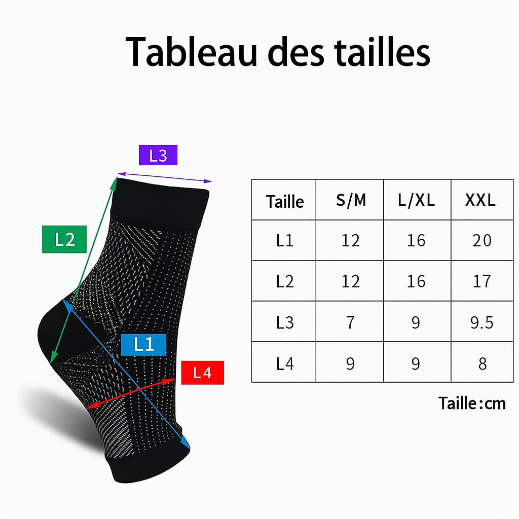 Petites chaussettes de compression unisexes