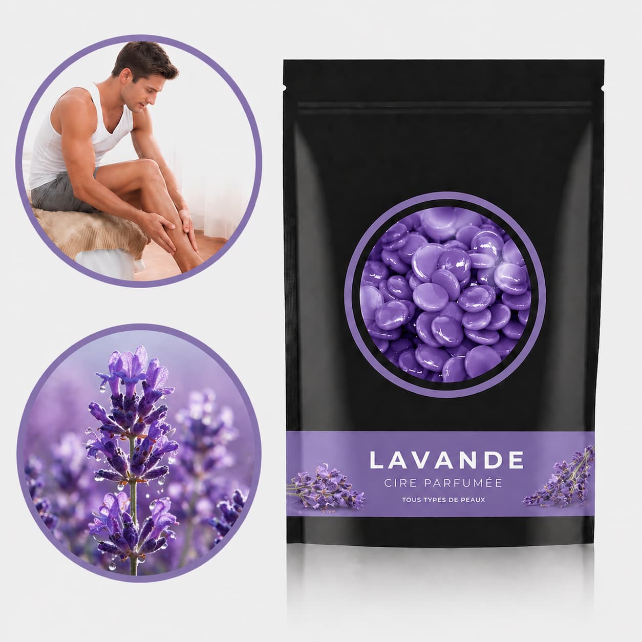 Cire spéciale peau sensible spéciale homme 200g