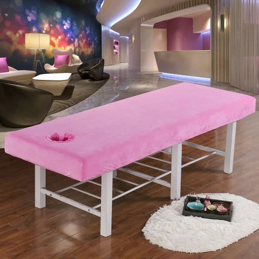 Drap en velours pour table de massage