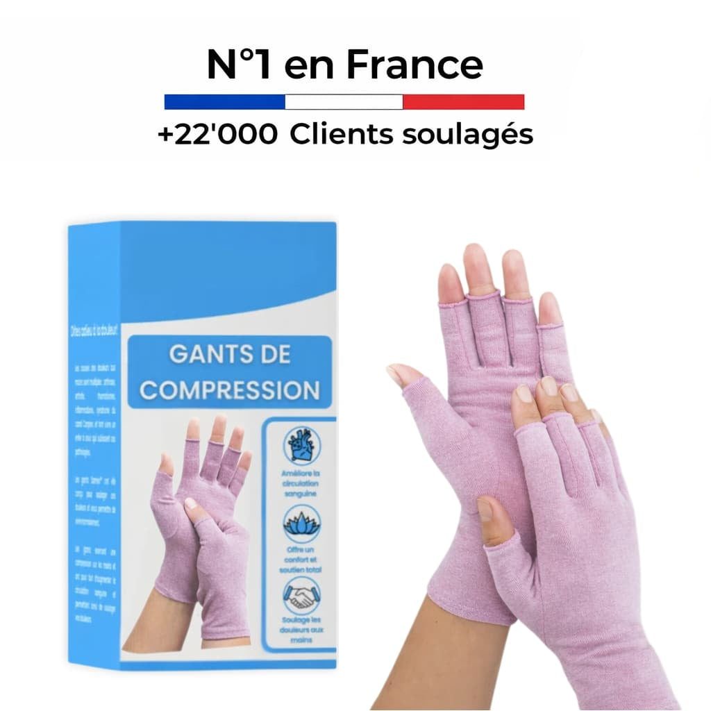 Gants de compression anti-douleurs Rose | Inshape Boutique™