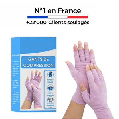 Gants de compression anti-douleurs Rose | Inshape Boutique™