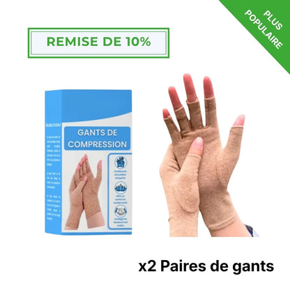 Gants de compression anti-douleurs Beige | Inshape Boutique™