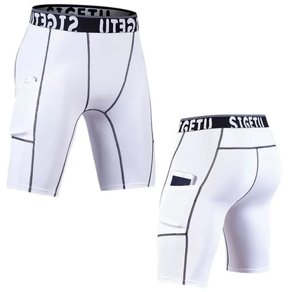Short de compression de sport pour homme