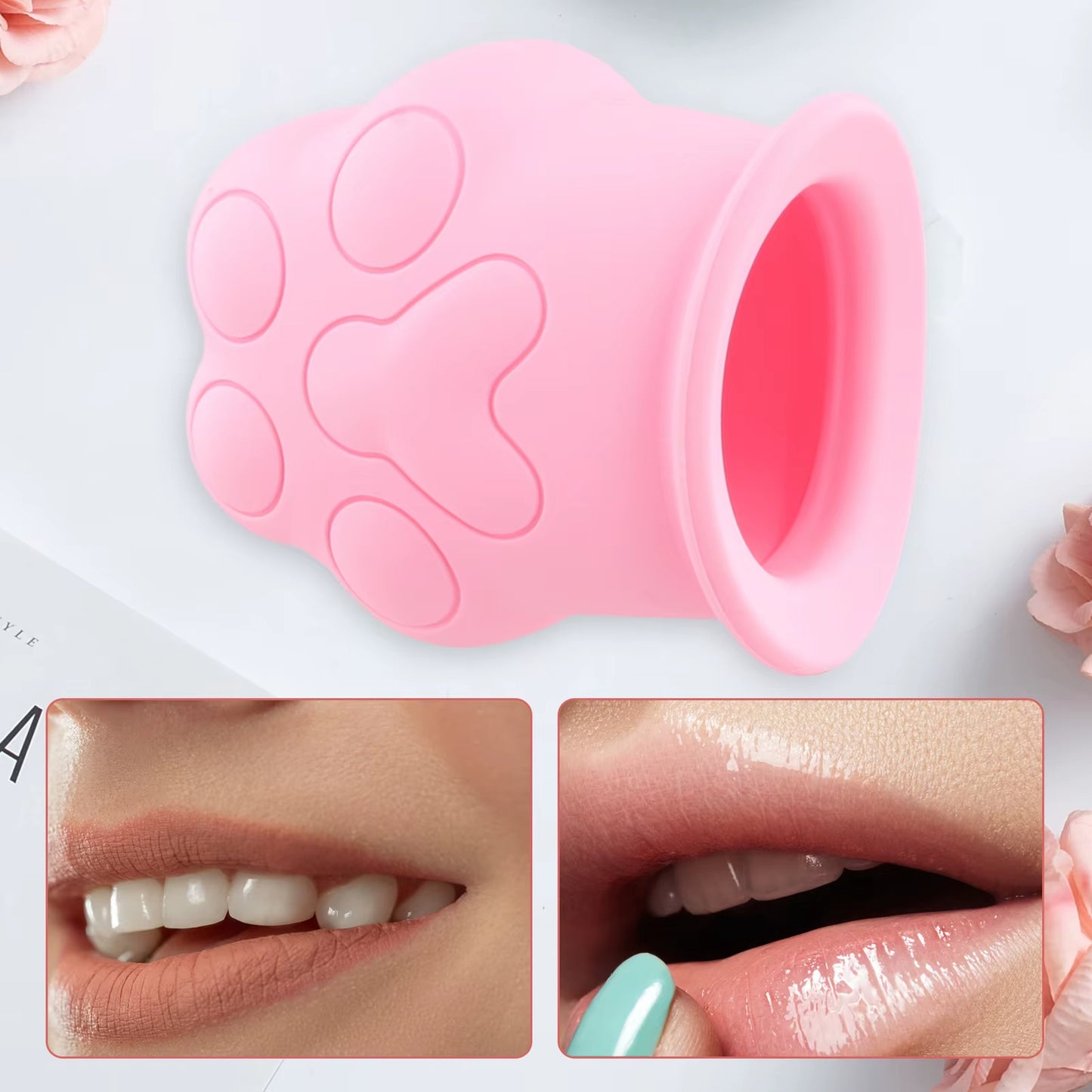 Appareil pour lèvres rose et repulpant