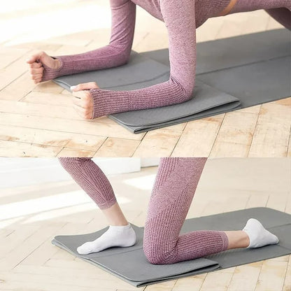 Tapis de yoga pliable double-face