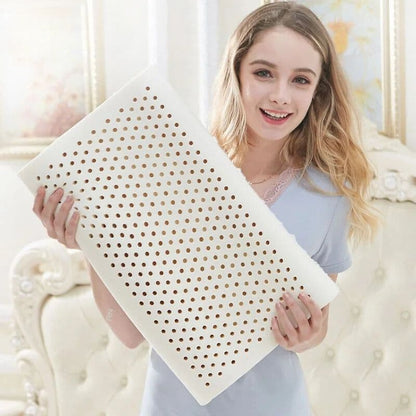 Oreiller ergonomique latex respirant – soutien cervical naturel