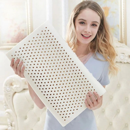 Oreiller ergonomique latex respirant – soutien cervical naturel