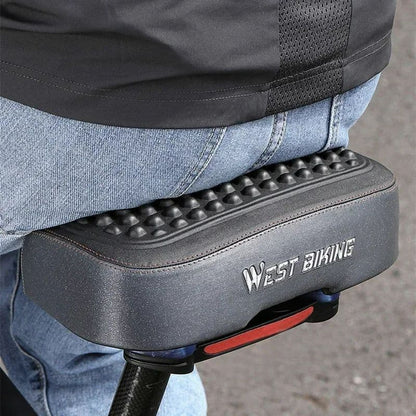 Selle vélo anti douleur ultra-large en silicone