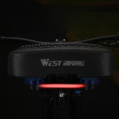 Selle vélo anti douleur ultra-large en silicone