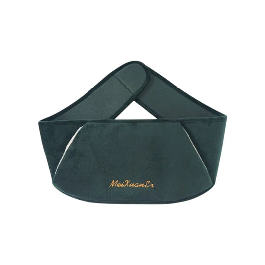 Bouillotte ceinture verte en flanelle