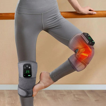 Appareil anti-douleur arthrose vibrant et chauffant pour genoux