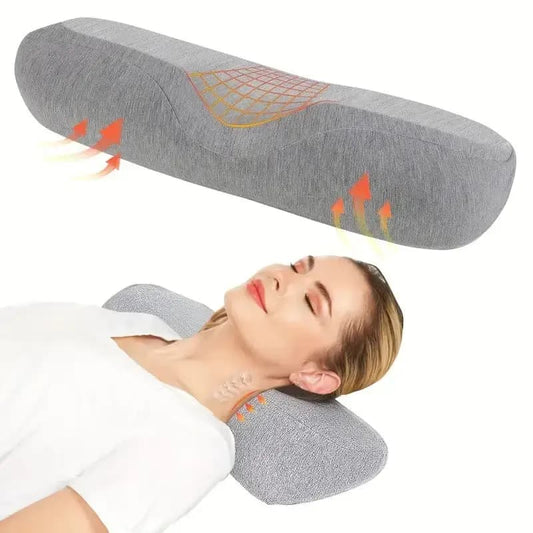 Oreiller ergonomique traversin rectangle en mousse à mémoire de forme