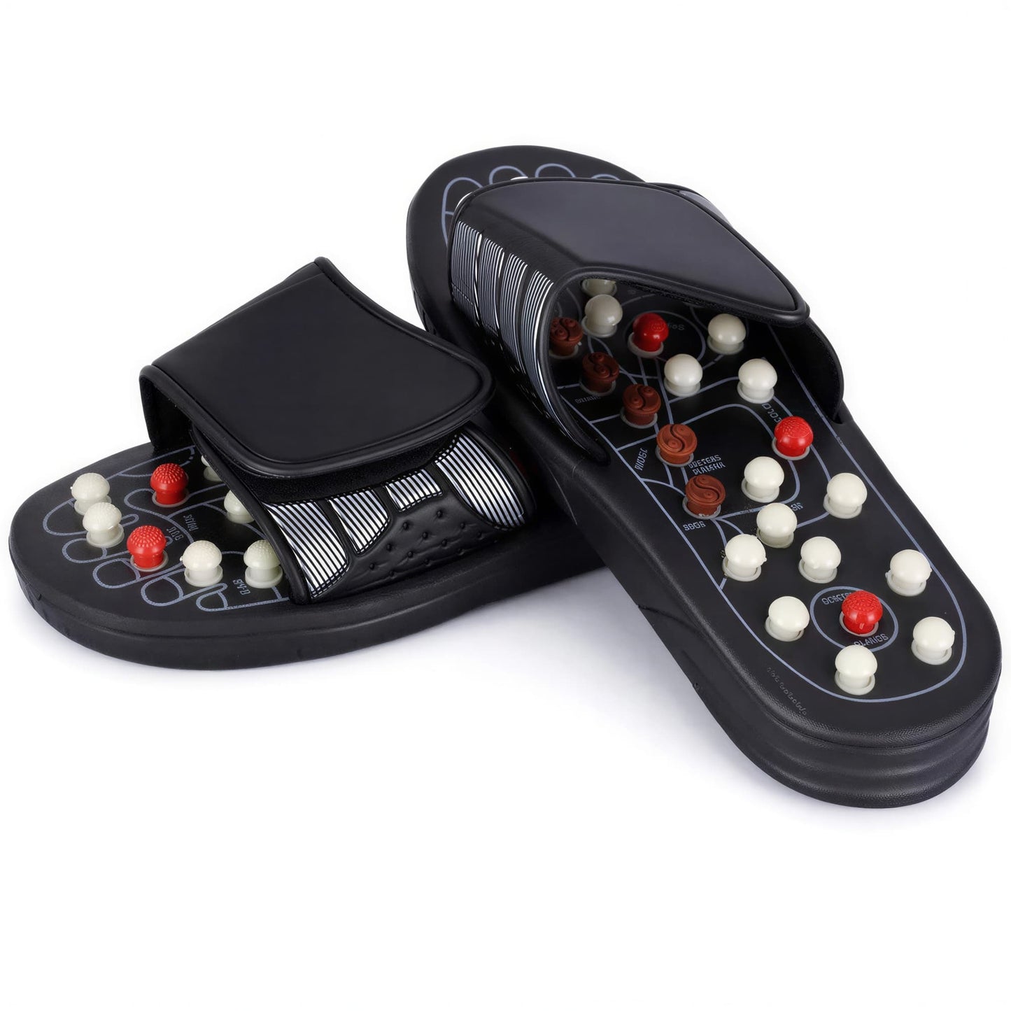 Pantoufle avec semelle d’acupression massante