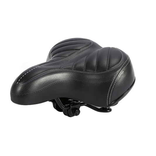 Selle de vélo anti douleur en cuir artificiel