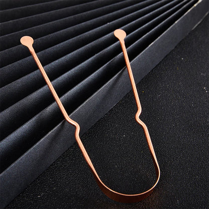 Nettoyeur de bouche pour langue rose en cuivre