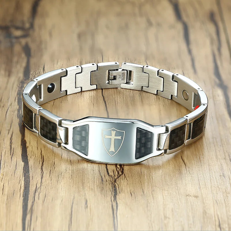 Bracelet anti douleur design pour homme