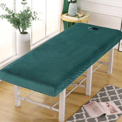 Drap en velours pour table de massage