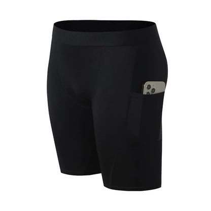 Short de compression avec poche pour homme