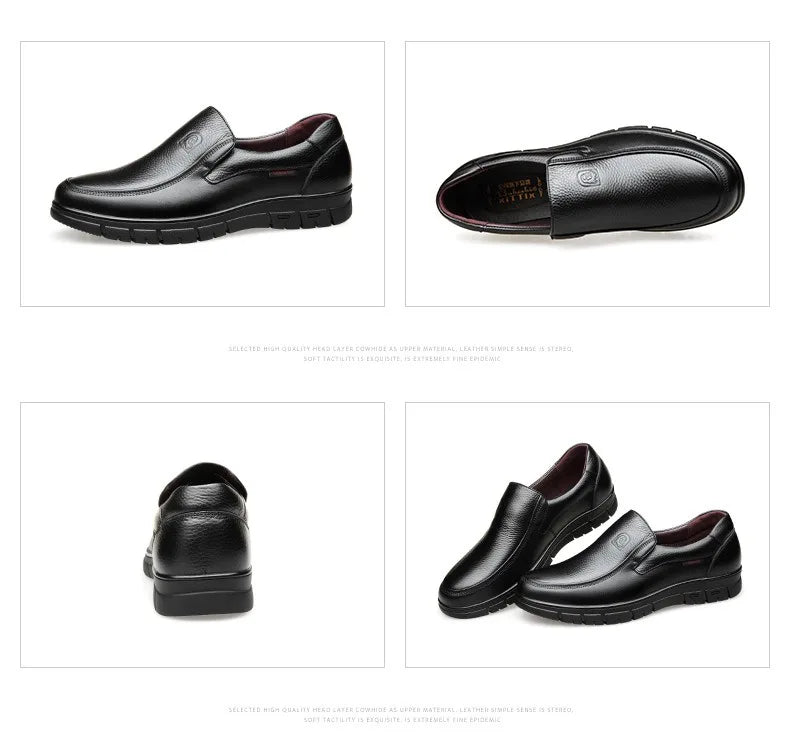 Chaussures orthopédiques en cuir pour homme