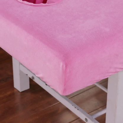Drap en velours pour table de massage
