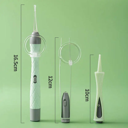 Kit nettoyeur d’oreille électrique sans fil avec loupe et lumière LED