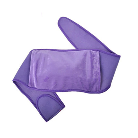 Bouillotte violette en flanelle pour abdomen